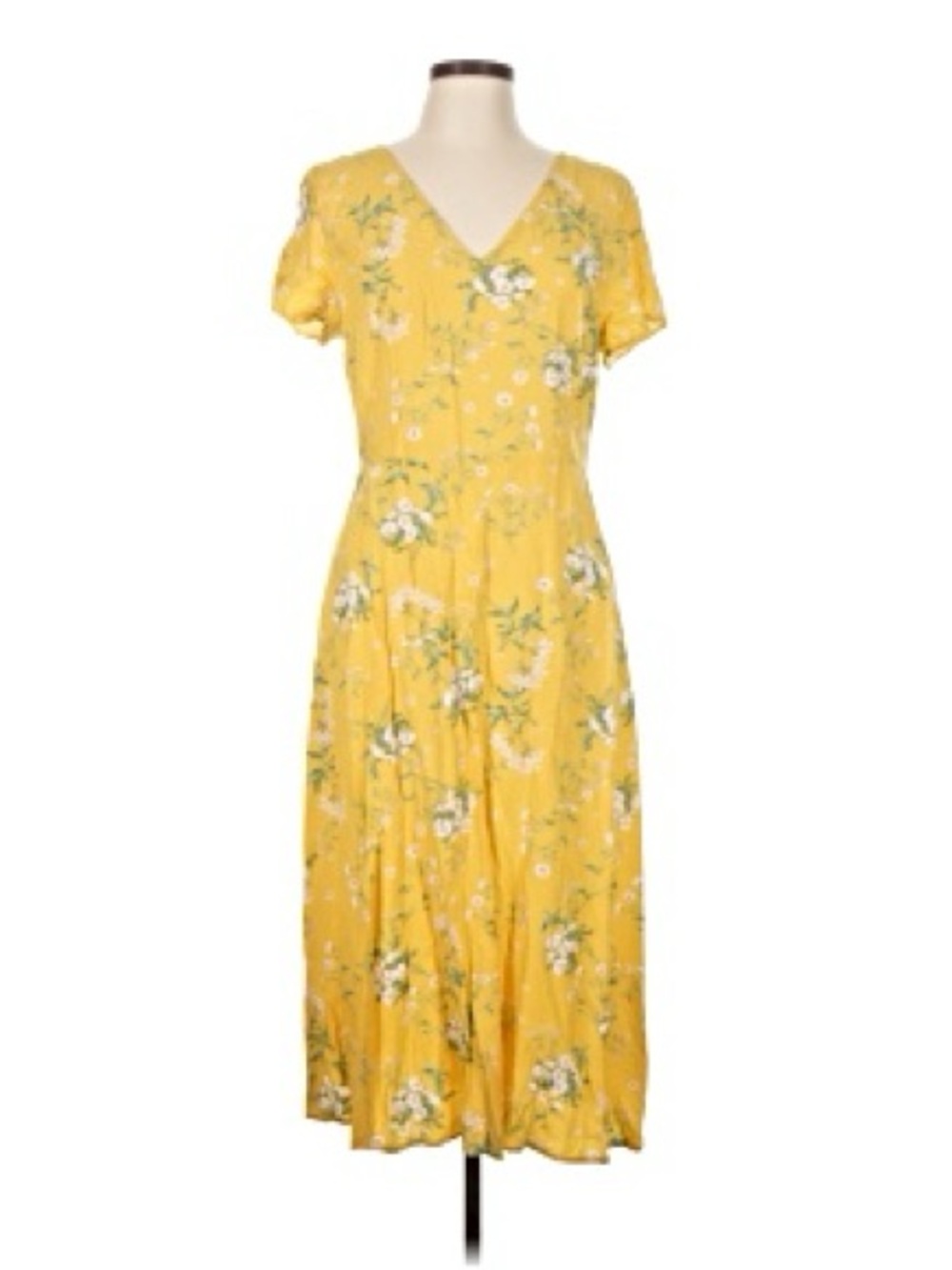 EUC Old Navy Fit & Flare V-Neck Midi Dress